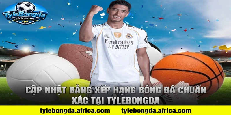 Cập Nhật Bảng Xếp Hạng Bóng Đá Chuẩn Xác Tại Tylebongda
